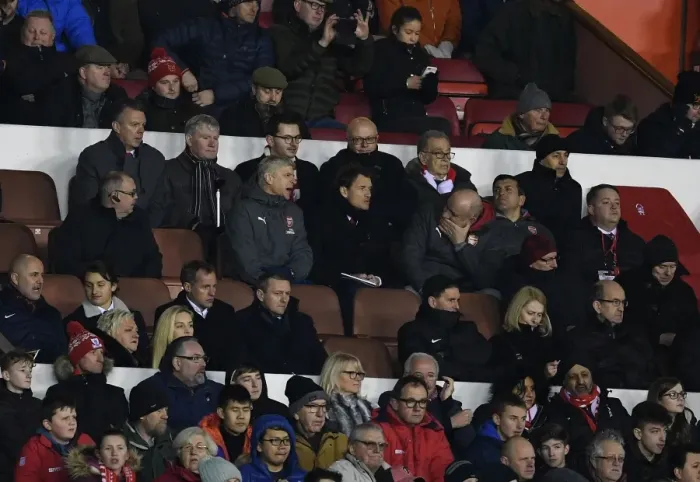 Framed Print : Arsene Wenger and Arsenal Coaches at Nottingham Forest FA Cup Match, 2018 Framed Print : Arsene Wenger and Arsenal Coaches at Nottingham Forest FA Cup Match, 2018