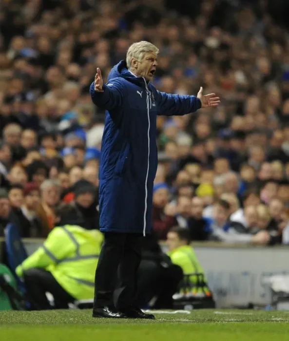 Framed Print : Arsene Wenger and Arsenal in FA Cup Clash against Brighton & Hove Albion