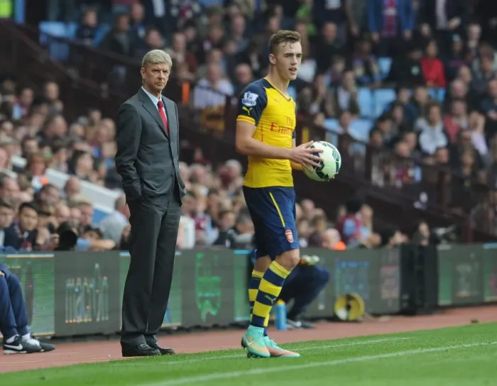 Framed Print : Arsene Wenger and Arsenal Face Aston Villa in Premier League (2014-15)
