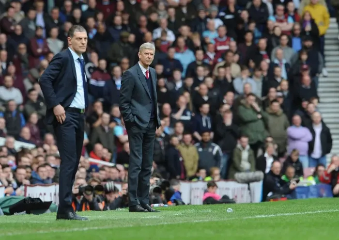 Framed Print : Arsene Wenger and Arsenal Face West Ham United in Premier League Showdown (2015-16)