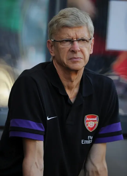 Framed Print : Arsene Wenger: Arsenal FC's Pre-Season 2012-13 in Hong Kong vs Kitchee FC