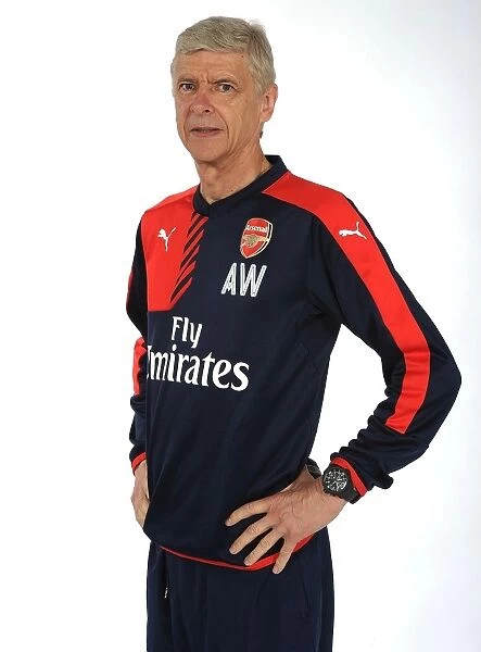 Arsene Wenger at Arsenal First Team Photocall 2015-16