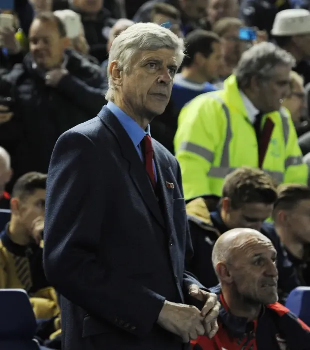 Framed Print : Arsene Wenger, Arsenal Manager, Pre-Match at Sheffield Wednesday - Capital One Cup 2015-16