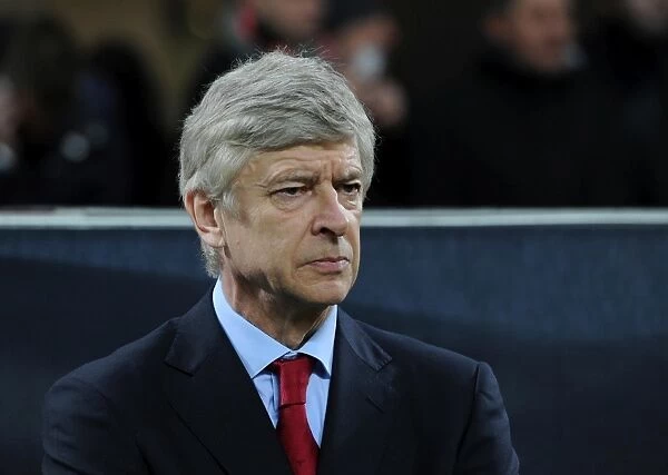 Arsene Wenger the Arsenal Manager. AC Milan 4: 0 Arsenal. UEFA Champions League