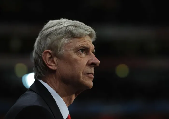 Framed Print : Arsene Wenger: Arsenal Manager Ahead of Arsenal v AS Monaco UEFA Champions League Clash, 2015