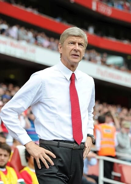 Arsene Wenger the Arsenal Manager. Arsenal 0:2 Liverpool. Barclays Premier League