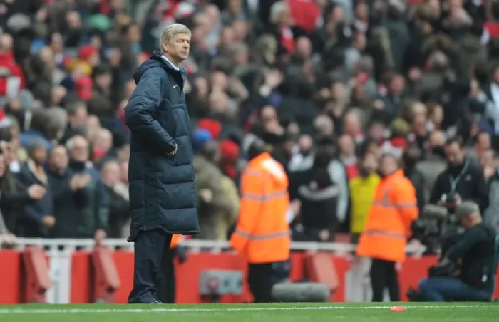 Framed Print : Arsene Wenger the Arsenal Manager. Arsenal 2: 3 Tottenham Hotspur. Baclays Premier League