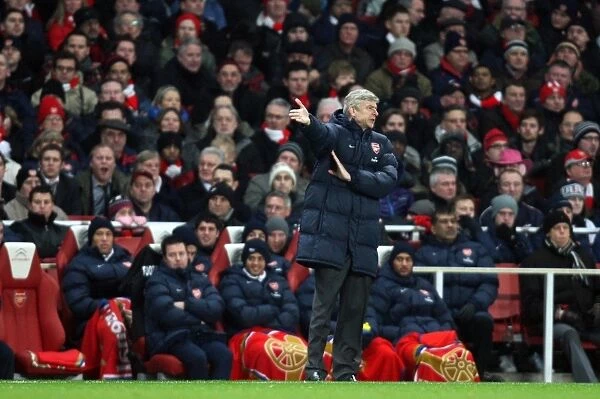 Arsene Wenger the Arsenal Manager. Arsenal 4:2 Bolton Wanderers. Barclays Premier League