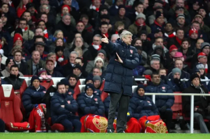 Framed Print : Arsene Wenger the Arsenal Manager. Arsenal 4: 2 Bolton Wanderers. Barclays Premier League