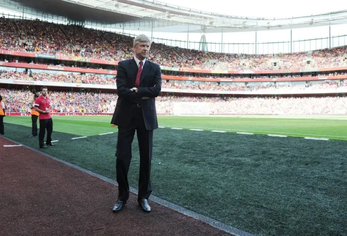 Framed Print : Arsene Wenger: Arsenal Manager Before Arsenal vs. Galatasaray, Emirates Cup 2013