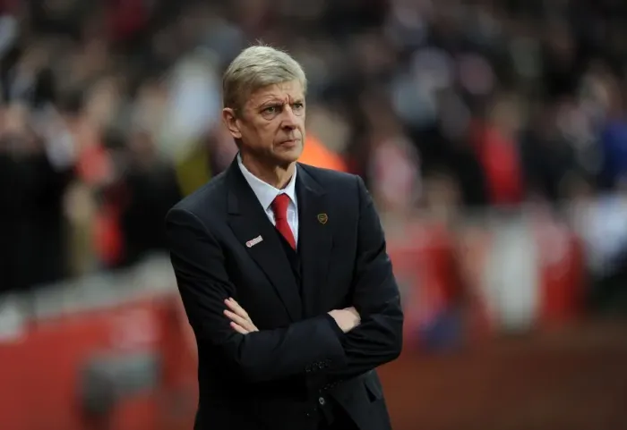 Framed Print : Arsene Wenger: Arsenal Manager before Arsenal vs. Everton, 2013-14 Framed Print : Arsene Wenger: Arsenal Manager before Arsenal vs. Everton, 2013-14