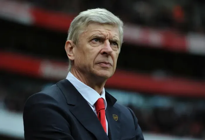 Framed Print : Arsene Wenger: Arsenal Manager Before Arsenal vs Aston Villa, Premier League 2014-15