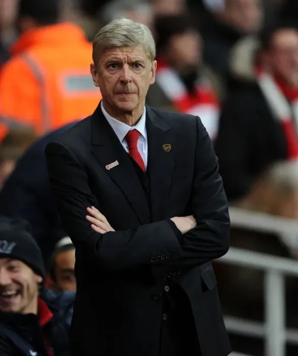 Framed Print : Arsene Wenger: Arsenal Manager before Arsenal vs Everton, Premier League 2013-14
