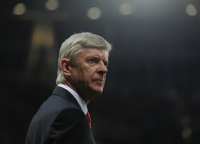Framed Print : Arsene Wenger: Arsenal Manager Before Arsenal vs Leicester City, 2014-15