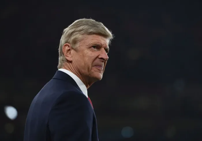 Framed Print : Arsene Wenger: Arsenal Manager before Arsenal vs West Bromwich Albion (2017-18)