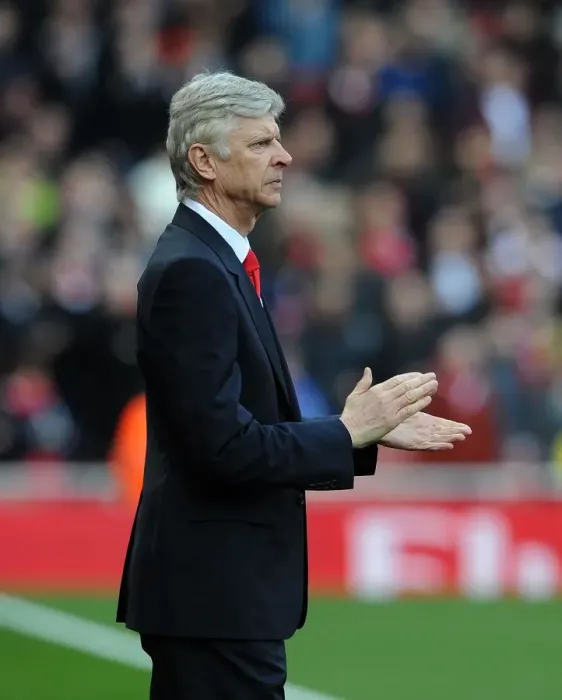Framed Print : Arsene Wenger: Arsenal Manager before Arsenal vs West Ham United, Premier League 2015