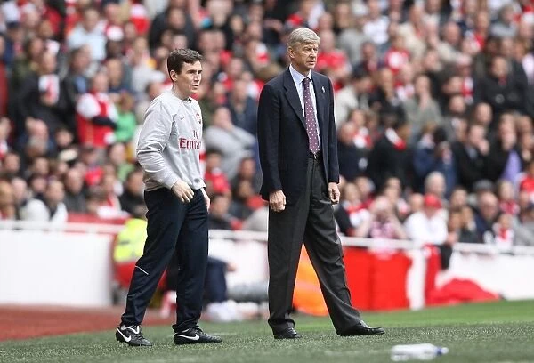 Arsene Wenger the Arsenal Manager with Doctor Gary O Driscoll