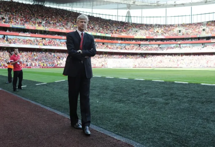 Framed Print : Arsene Wenger: Arsenal Manager Before Emirates Cup Match vs Galatasaray (2013)