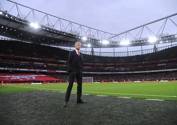 Arsene Wenger: Arsenal Manager at Emirates Stadium before Arsenal vs. Chelsea, Premier League 2015-16
