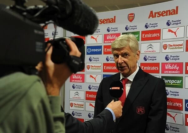 Arsene Wenger: Arsenal Manager at Emirates Stadium before Arsenal vs. Liverpool, Premier League 2016-17