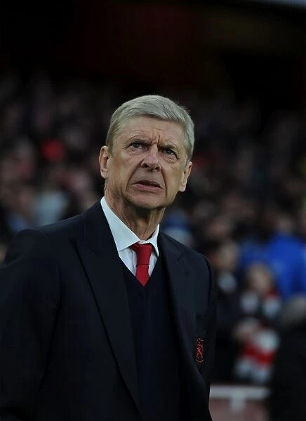 Arsene Wenger: Arsenal Manager at Emirates Stadium vs Leicester City, Premier League 2017
