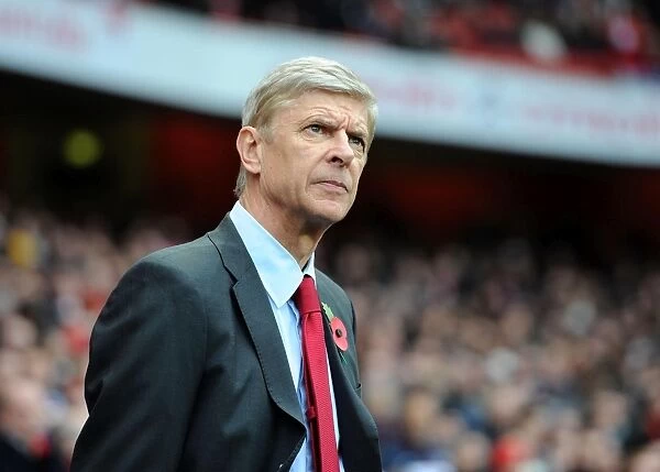 Arsene Wenger: Arsenal Manager at Emirates Stadium vs Fulham, 2012-13 Premier League