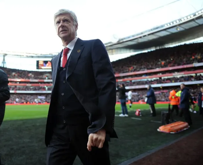 Framed Print : Arsene Wenger: Arsenal Manager Before FA Cup Clash Against Liverpool, 2014