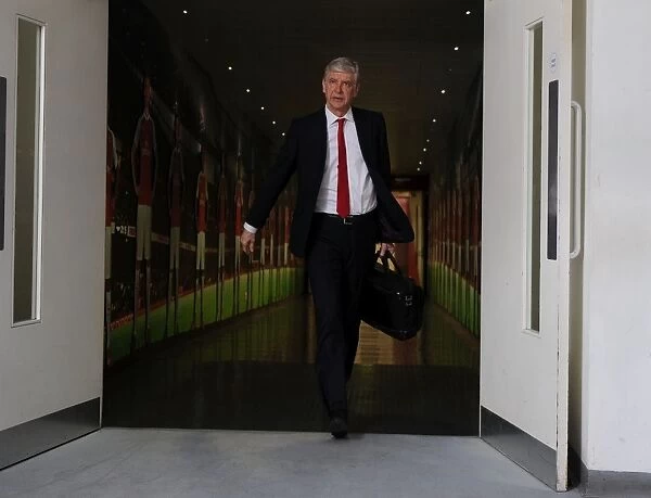 Arsene Wenger, Arsenal Manager, Before FA Cup Sixth Round Match vs. Watford at Emirates Stadium