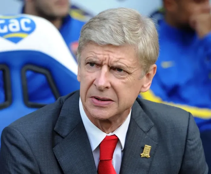 Framed Print : Arsene Wenger: Arsenal Manager Facing Crystal Palace, Premier League 2013-14