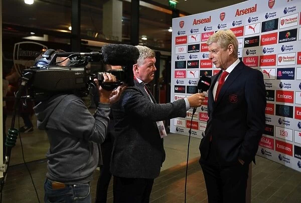 Arsene Wenger - Arsenal Manager Interview before Arsenal vs Leicester City, Premier League 2017-18