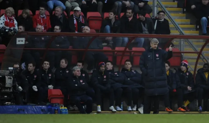 Framed Print : Arsene Wenger the Arsenal Manager. Leyton Orient 1: 1 Arsenal. FA Cup 5th Round Framed Print : Arsene Wenger the Arsenal Manager. Leyton Orient 1: 1 Arsenal. FA Cup 5th Round