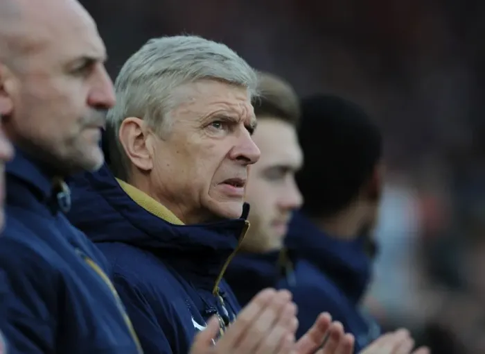 Framed Print : Arsene Wenger, Arsenal Manager: Pre-Match Focus at Emirates Stadium (Arsenal vs Newcastle United, Premier League 2015-16)