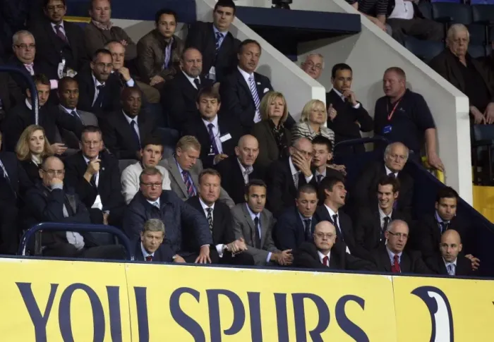 Framed Print : Arsene Wenger the Arsenal Manager watches the match from the Directors Box Framed Print : Arsene Wenger the Arsenal Manager watches the match from the Directors Box