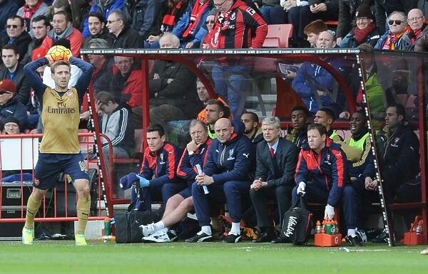 Arsene Wenger and Arsenal Medical Team at Bournemouth Match, 2016