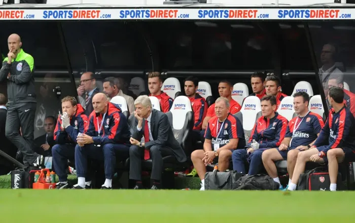 Framed Print : Arsene Wenger and Arsenal Staff During Newcastle United Match, 2015-16 Premier League Framed Print : Arsene Wenger and Arsenal Staff During Newcastle United Match, 2015-16 Premier League
