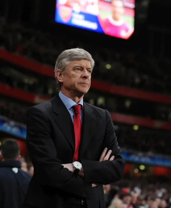 Framed Print : Arsene Wenger and Arsenal Stun Barcelona with 2-1 UEFA Champions League Victory