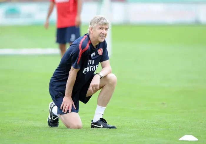Framed Print : Arsene Wenger at Arsenal Training Camp, Austria, 2010