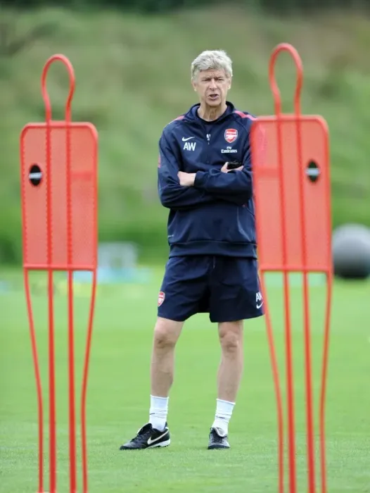 Framed Print : Arsene Wenger at Arsenal Training Camp, Austria, 2010