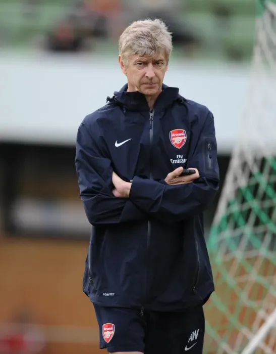 Framed Print : Arsene Wenger at Arsenal Training Camp, Austria, 2010