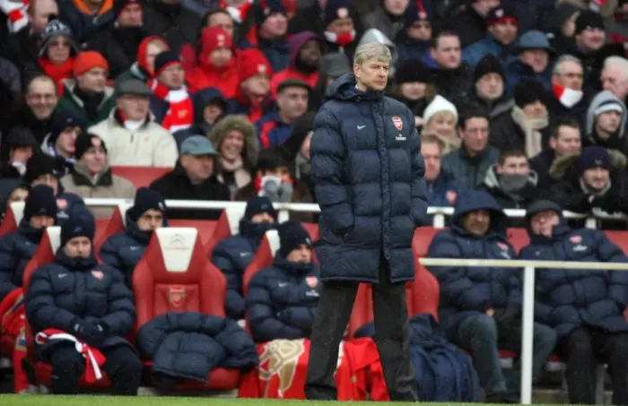 Framed Print : Arsene Wenger: Arsenal vs Everton, 2-2 Stalemate, Emirables Premier League, 2010 Framed Print : Arsene Wenger: Arsenal vs Everton, 2-2 Stalemate, Emirables Premier League, 2010