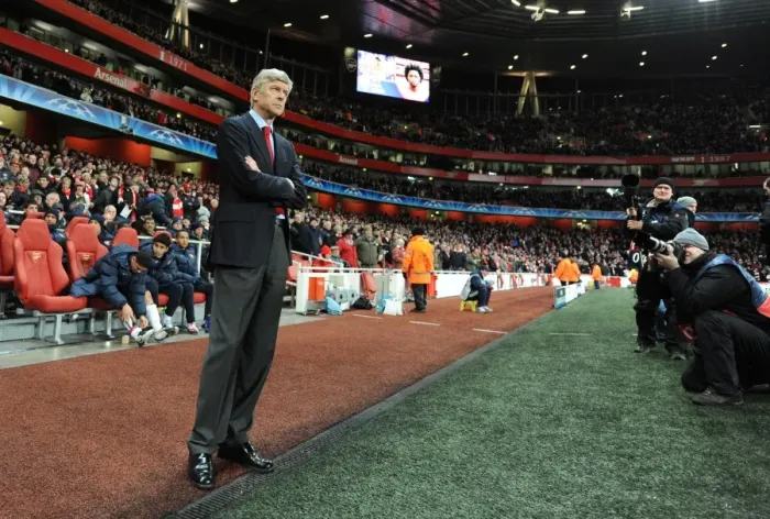 Framed Print : Arsene Wenger and Arsenal's 5-0 Victory over FC Porto in the UEFA Champions League Framed Print : Arsene Wenger and Arsenal's 5-0 Victory over FC Porto in the UEFA Champions League