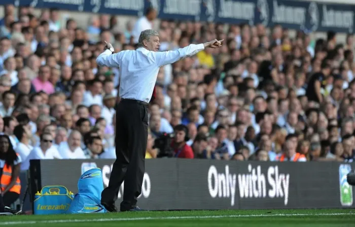 Framed Print : Arsene Wenger: Arsenal's Boss Faces Tottenham Hotspur in Intense Barclays Premier League Clash (2:1)