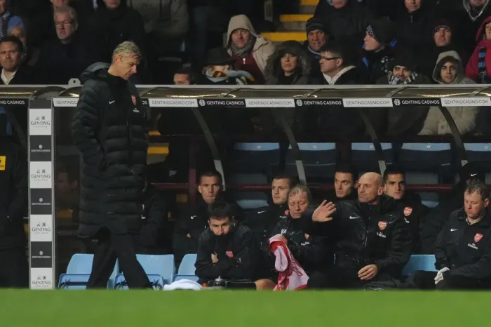 Framed Print : Arsene Wenger at Aston Villa: Premier League Clash 2012