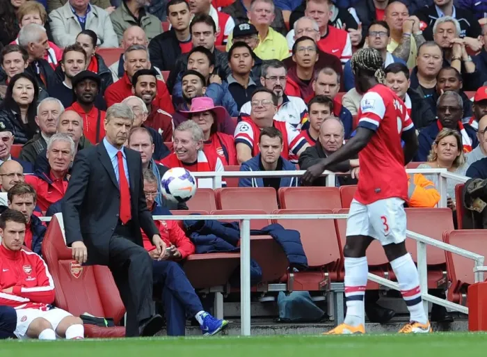 Framed Print : Arsene Wenger and Bacary Sagna in Action: Arsenal vs Norwich City, 2013-14 Premier League Framed Print : Arsene Wenger and Bacary Sagna in Action: Arsenal vs Norwich City, 2013-14 Premier League