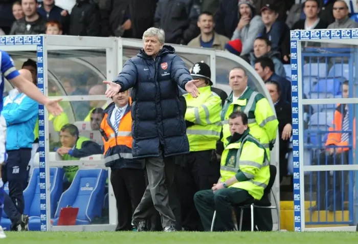 Framed Print : Arsene Wenger at Birmingham City: A 1-1 Premier League Stalemate Framed Print : Arsene Wenger at Birmingham City: A 1-1 Premier League Stalemate