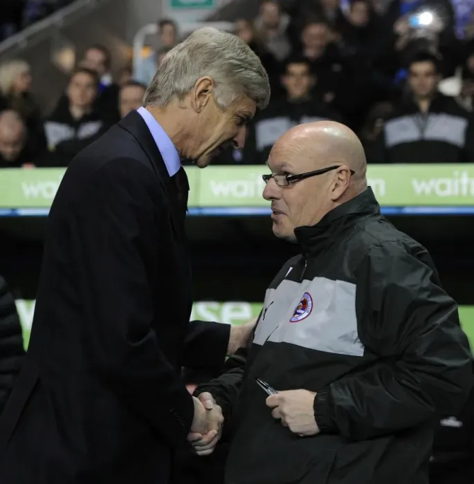 Framed Print : Arsene Wenger and Brian McDermott: Pre-Match Showdown - Arsenal vs. Reading, Capital One Cup 2012-13 Framed Print : Arsene Wenger and Brian McDermott: Pre-Match Showdown - Arsenal vs. Reading, Capital One Cup 2012-13