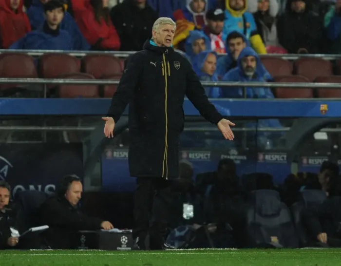 Framed Print : Arsene Wenger at Camp Nou: Arsenal's Battle for Champions League Victory against Barcelona (2015-16) Framed Print : Arsene Wenger at Camp Nou: Arsenal's Battle for Champions League Victory against Barcelona (2015-16)