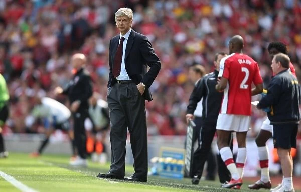 Arsene Wenger Celebrates Arsenal's 2-0 Victory Over Middlesbrough in the Premier League (2009)