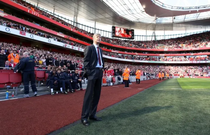 Framed Print : Arsene Wenger Celebrates Arsenal's 2-0 Victory Over Manchester City in the Barclays Premier League, Emirates Stadium, April 4, 2009 Framed Print : Arsene Wenger Celebrates Arsenal's 2-0 Victory Over Manchester City in the Barclays Premier League, Emirates Stadium, April 4, 2009