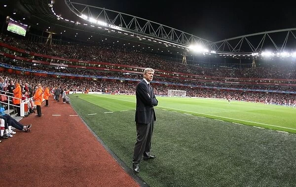 Arsene Wenger Celebrates Arsenal's 2-0 Win Over Olympiacos in the UEFA Champions League at Emirates Stadium, 2009